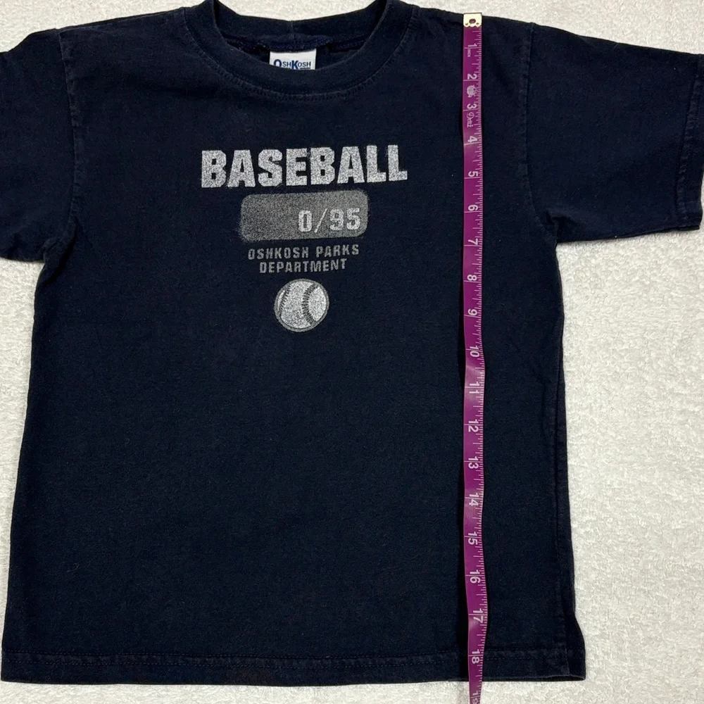 OshKosh B'gosh 90’s Navy Baseball vintage cotton Graphic Tee size 6